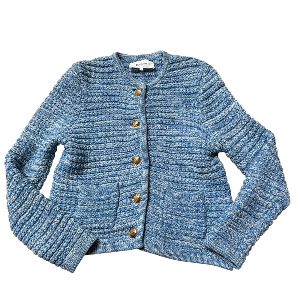 ba&sh Blue Guspa Cardigan Size 2